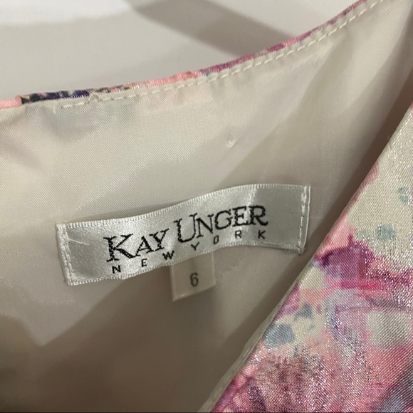 Kay Unger Pink Brocade Dress - Picture 8 of 8